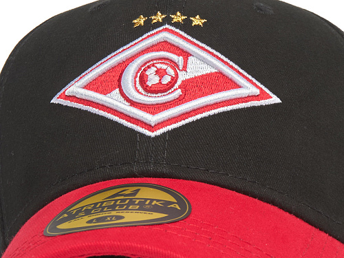 Бейсболка Спартак черно-красная 120329