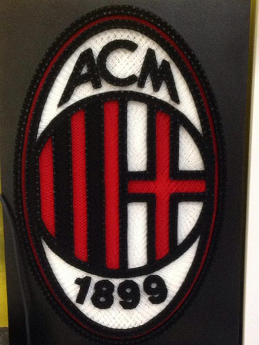 Картина ручной работы Милан в технике StringArt