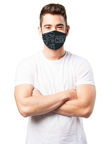Маска для лица многоразовая хлопковая PFC CSKA