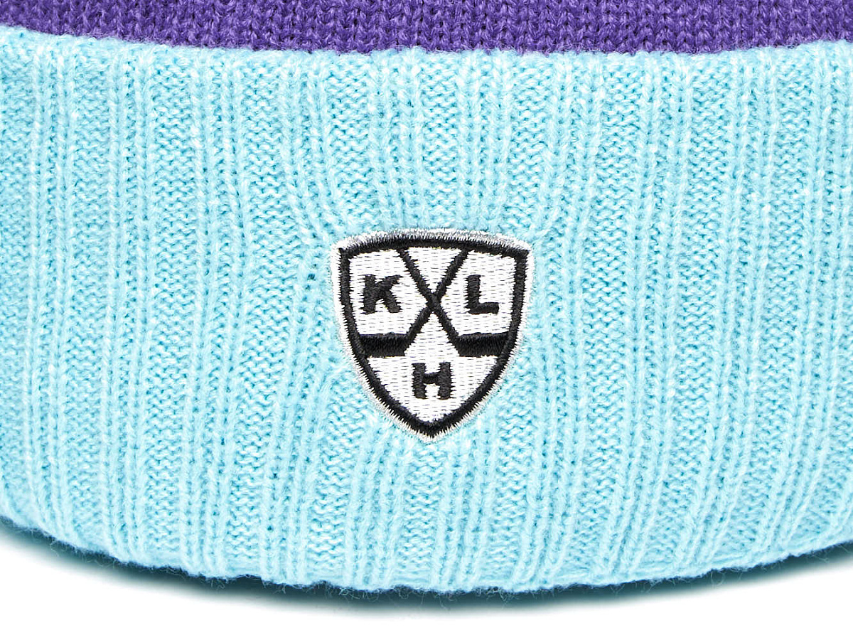 Шапка КХЛ КРУТ фиолетово-бирюзовая 60287