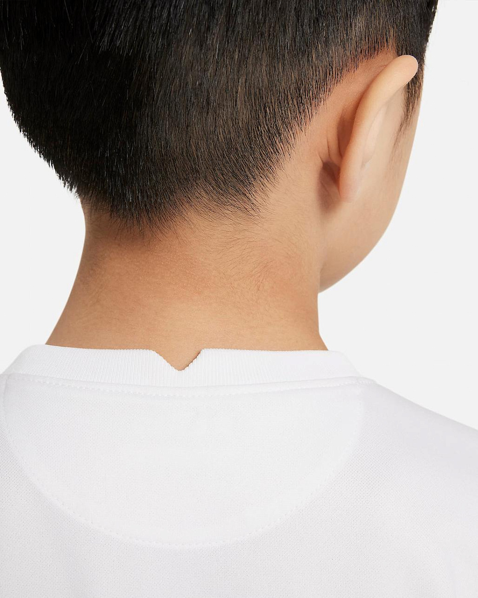 Детская форма ПСЖ 2021/2022 гостевая белая (футболка и шорты)