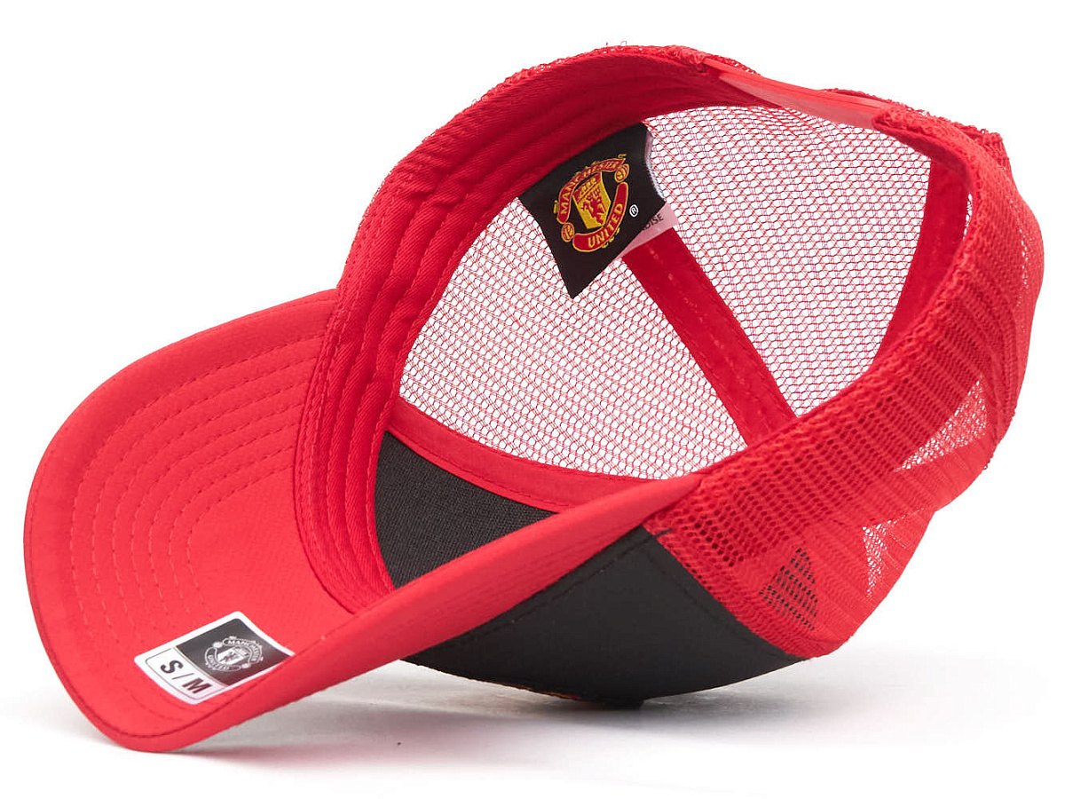 Бейсболка Манчестер Юнайтед подростковая летняя черно-красная 107696