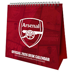 Календарь Арсенал настольный Desktop Calendar 2026