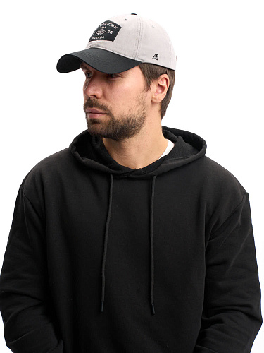 Бейсболка Спартак 120455 серо-черная