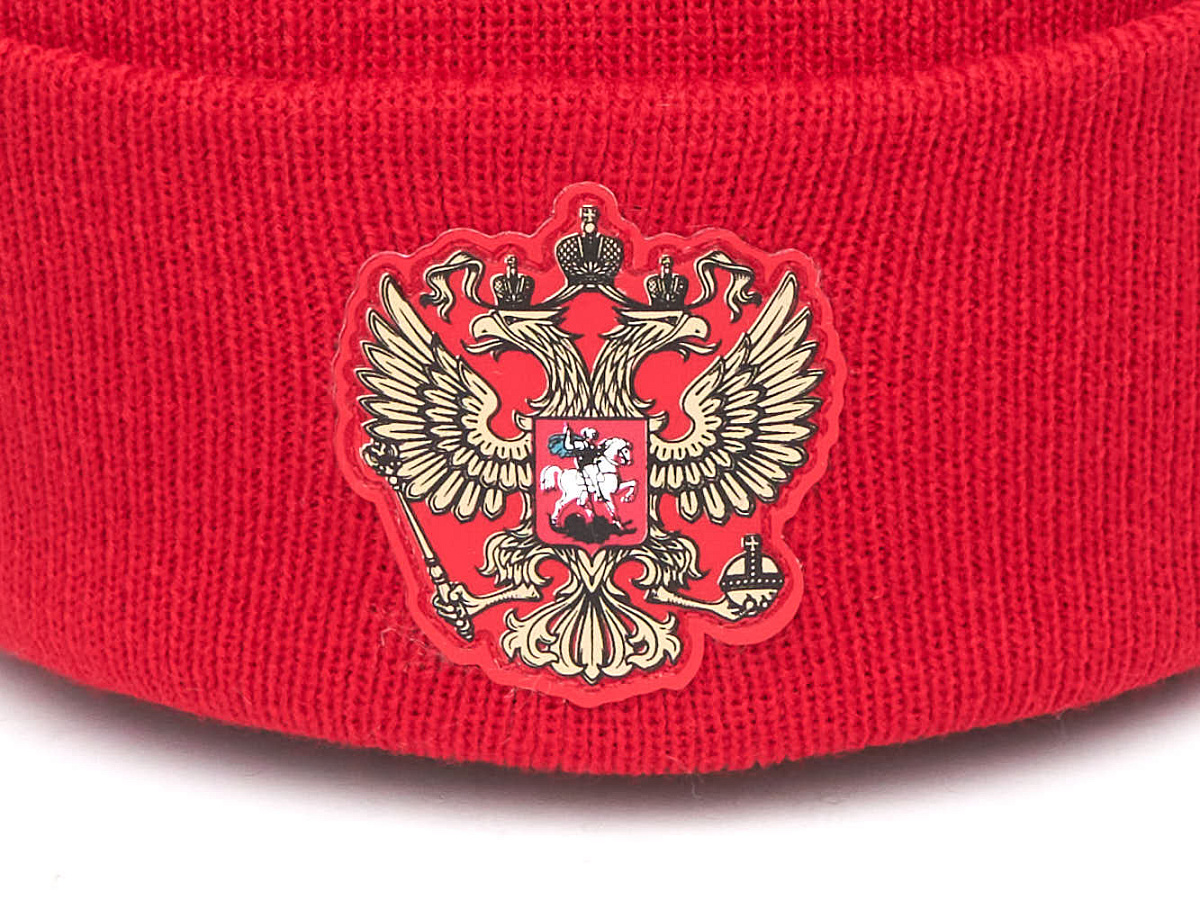 Шапка Россия РФС красная 59416