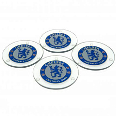 Подставки стеклянные Челси Glass Coasters