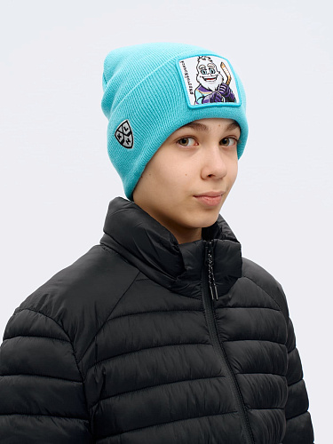 Шапка детская КХЛ КРУТ бирюзовая 60285