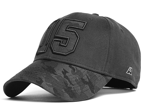 Бейсболка с номером 15, черная, 20697