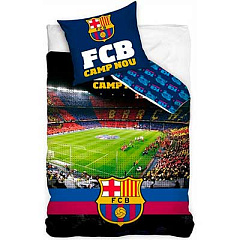 Постельное белье 1,5 спальное Барселона 160х200+70х80 Camp Nou
