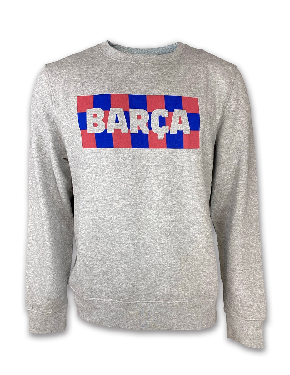 Свитшот Барселона SWEAT SHIRT CHESS, серый