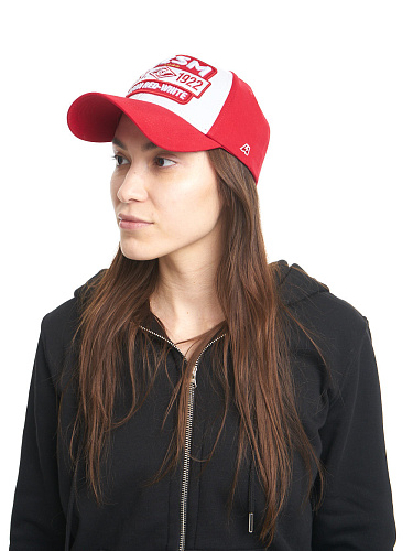 Бейсболка Спартак красно-белая 120319