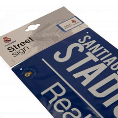 Табличка Реал Мадрид Street Sign BL