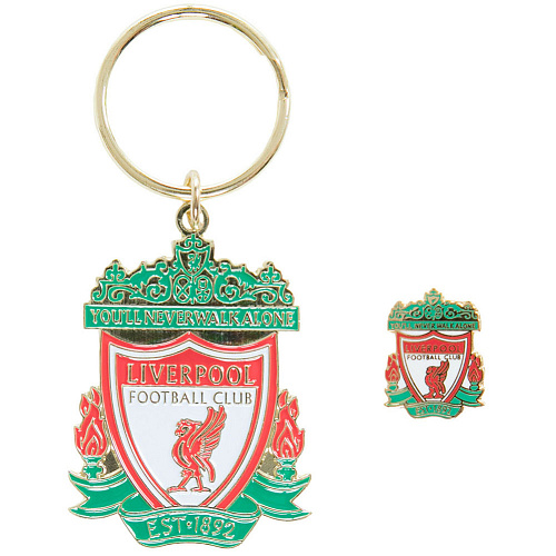 Набор брелок и значок Ливерпуль Keyring & Badge Set