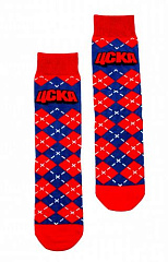 Носки мужские ЦСКА Ромбы, цвет красно-синий