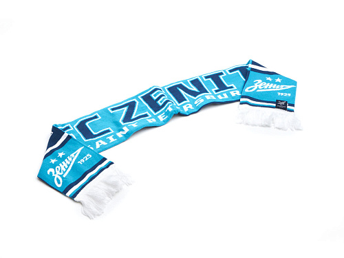 Шарф Зенит 040047 сине-голубой