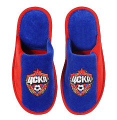 Тапочки ЦСКА комнатные, цвет красно-синий
