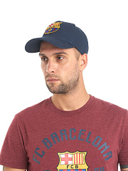Бейсболка Барселона 107752 темно-синяя