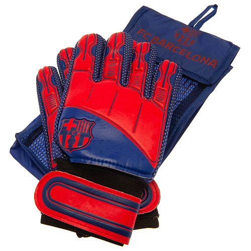 Вратарские перчатки Барселона подростковые Goalkeeper Gloves Yths DT, 10-12 лет
