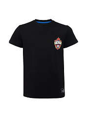 Футболка детская ЦСКА"Эмблема", цвет чёрный