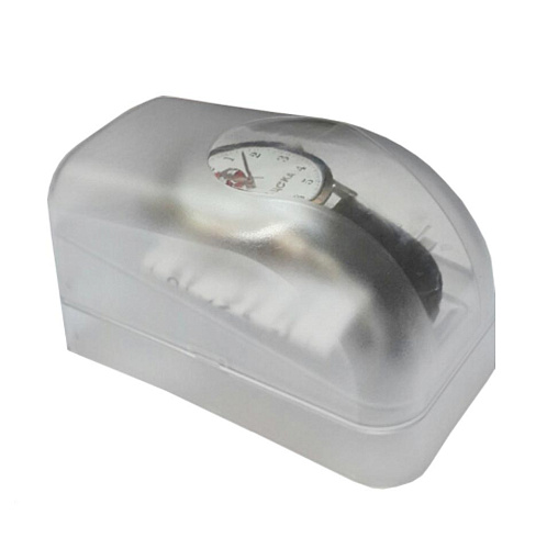 Часы наручные ЦСКА 38 мм белые с маленькой эмблемой ЧЗ "Звезда"