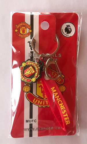 Брелок Манчестер Юнайтед с ПВХ петлей