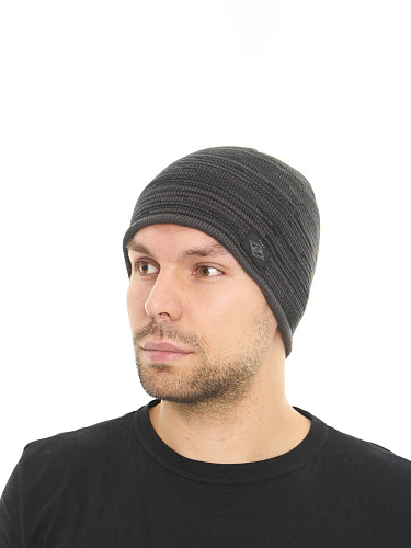 Шапка Спартак черно-серая 00144