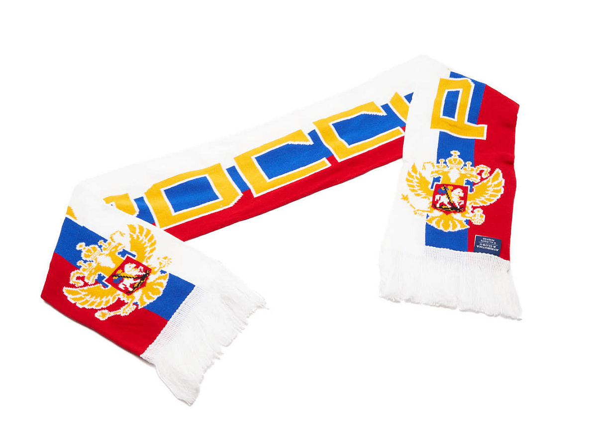 Шарф Россия 59425 красно-сине-белый