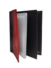 Обложка для автодокументов и паспорта ЦСКА, красный/синий