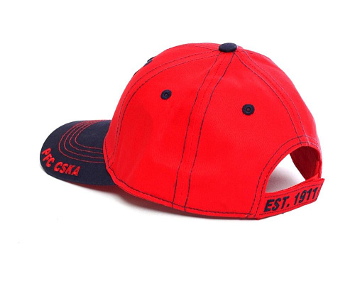 Бейсболка детская ПФК ЦСКА, цвет красно-синий