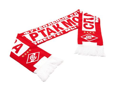 Шарф Спартак 02559 красно-белый