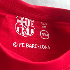 Детская футболка Барселона FCB3173 с длинным рукавом, красная