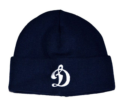 Шапка вяз."Д" с Отворотом(т/син)