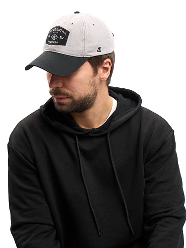 Бейсболка Спартак 120455 серо-черная