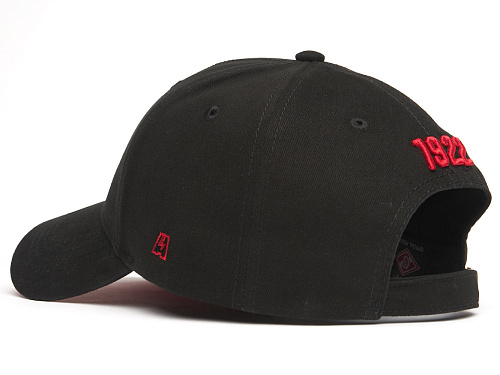 Бейсболка Спартак 120327 черно-красная