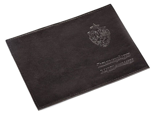 Обложка для паспорта ЦСКА кожаная черная