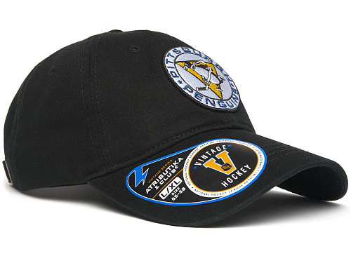 Бейсболка Pittsburgh Penguins черная 31693
