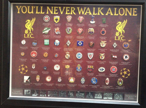 Набор значков Ливерпуль "Еврокубковая история"