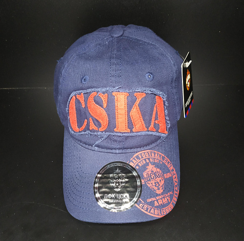 Бейсболка ПФК ЦСКА, цвет синий