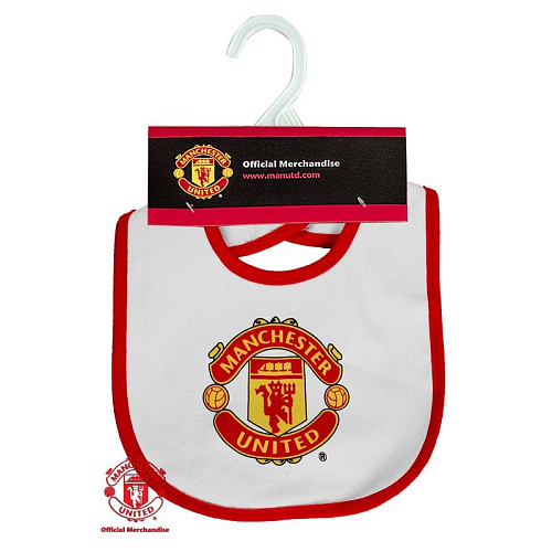 Слюнявчик Манчестер Юнайтед, белый, 430202