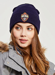 Шапка ПФК ЦСКА, цвет темно-синий