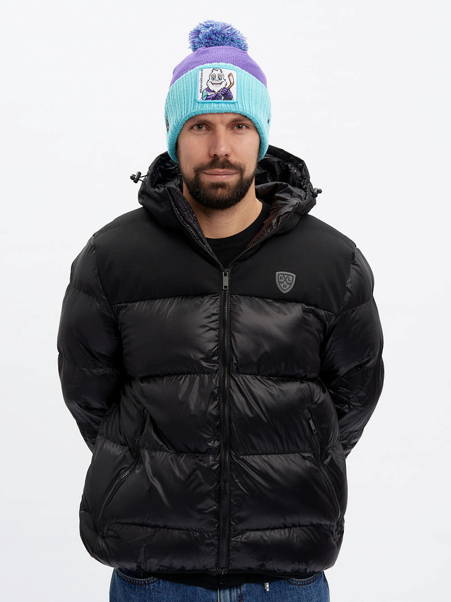 Шапка КХЛ КРУТ фиолетово-бирюзовая 60287