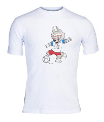 FIFA-Футболка "Забивака с мячом", цв.белый