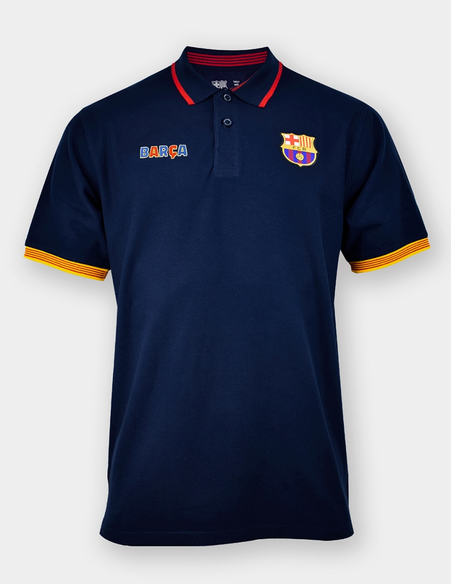 Футболка поло Барселона POLO CAT NAVY, синяя