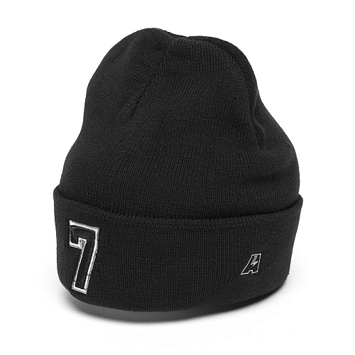 Шапка с номером 7, черная, 18906