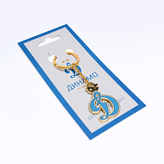 Брелок лого ФК Динамо (голубой)