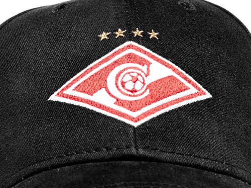 Бейсболка Спартак 120254 черная с цветной эмблемой