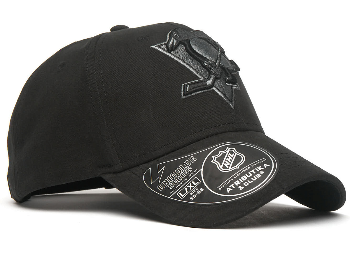 Бейсболка NHL Pittsburgh Penguins черная 31595