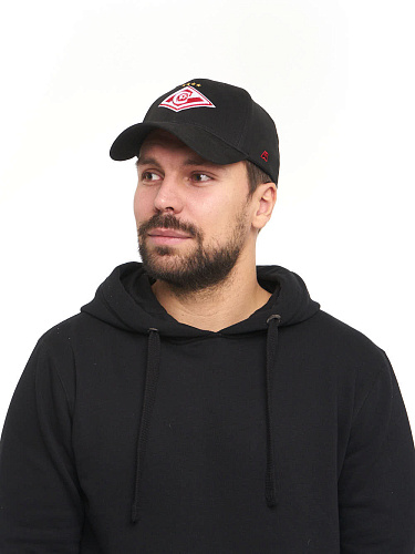 Бейсболка Спартак 120333 черная, размер 59-62