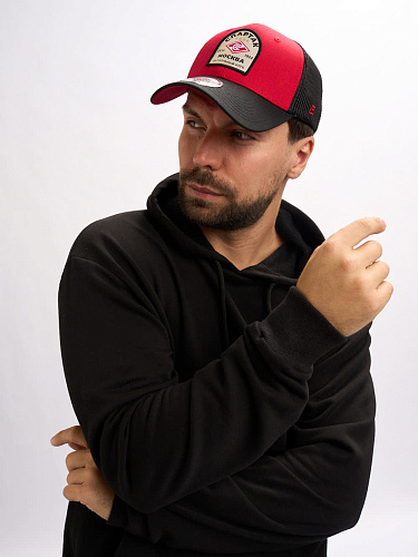 Бейсболка Спартак 120498 летняя черно-красная