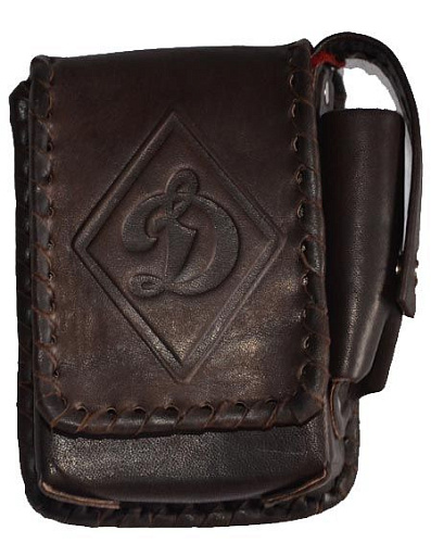 Футляр д/сигарет"Д" (нат. кожа) ручн. работа